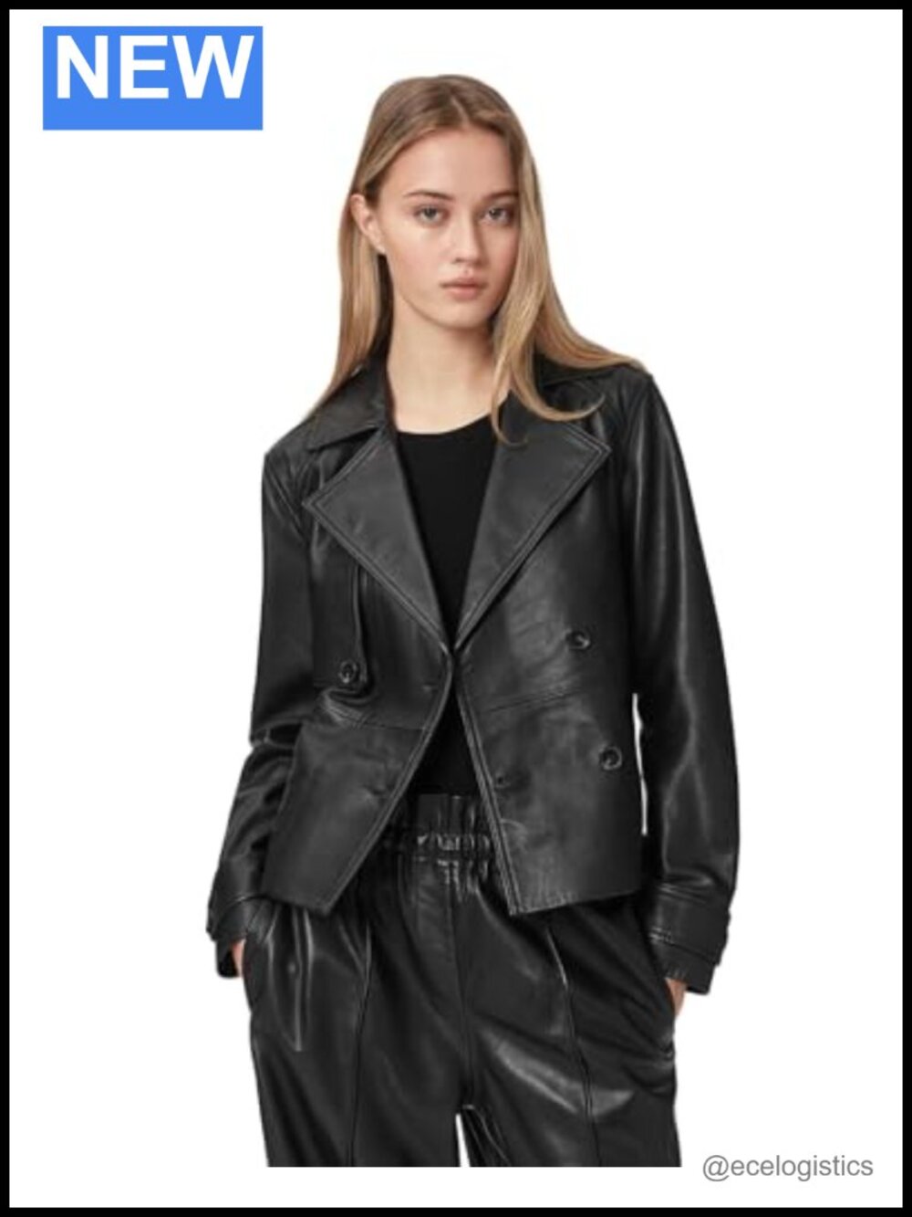 Cropped Leather Jacket Women's Motorcycle Moto Biker